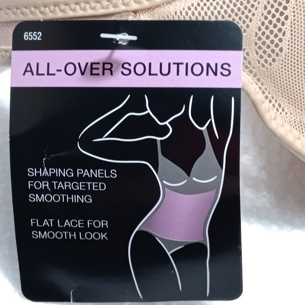 Bali Women's Ultra-Light Firm Tummy-Control Sheer Lace Body Briefer DF6552 - NWT - Picture 7 of 8